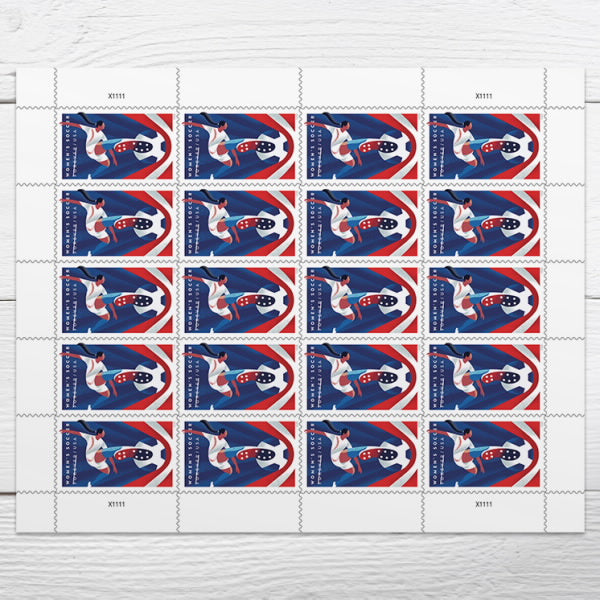 Women’s Soccer Stamps, Sheet of 100