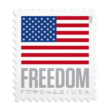 U.S. Flags 2023 Stamps, Coil of 100 – Forever