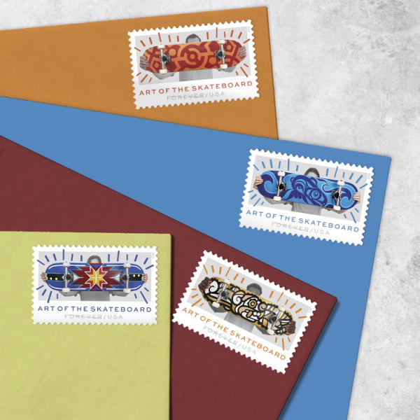Art of the Skateboard Stamps, Sheet of 100