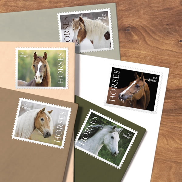 Horses Stamps, Sheet of 100