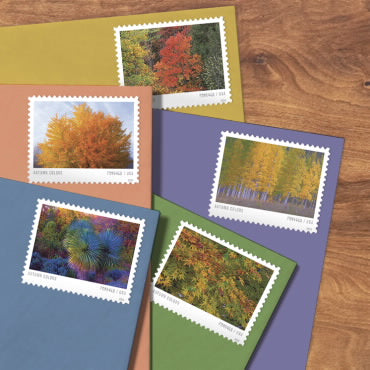 Autumn Colors Stamps, Sheet of 100