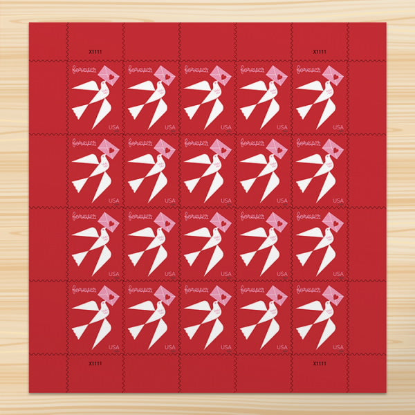 Love 2024 Stamps, Sheet of 100