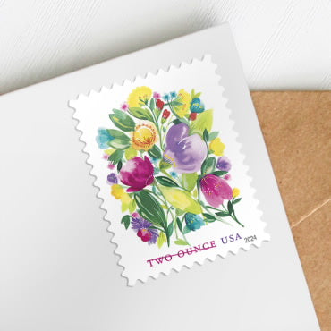Wedding Blooms Stamps, Sheet of 100
