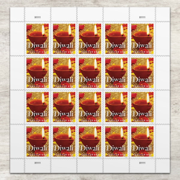Diwali Stamps, Sheet of 100