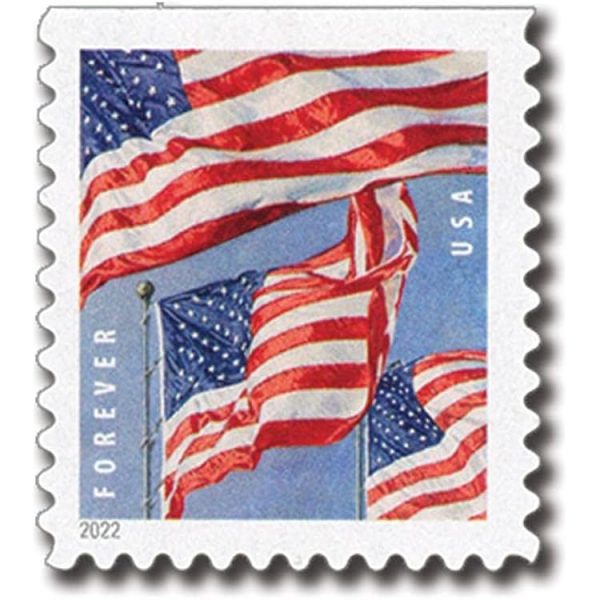U.S. Flags 2022 Stamps, Coil of 100