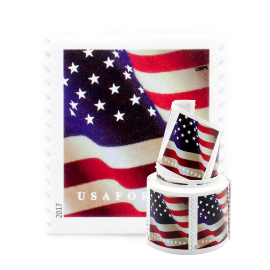 U.S. Flags 2017 Stamps, Coil of 100