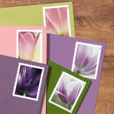 Tulip Blossoms Stamps, Sheet of 100
