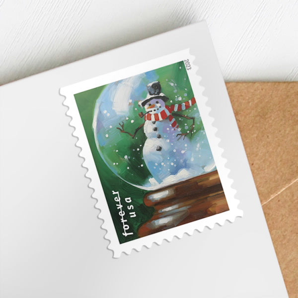 Snow Globes Stamps, Sheet of 100