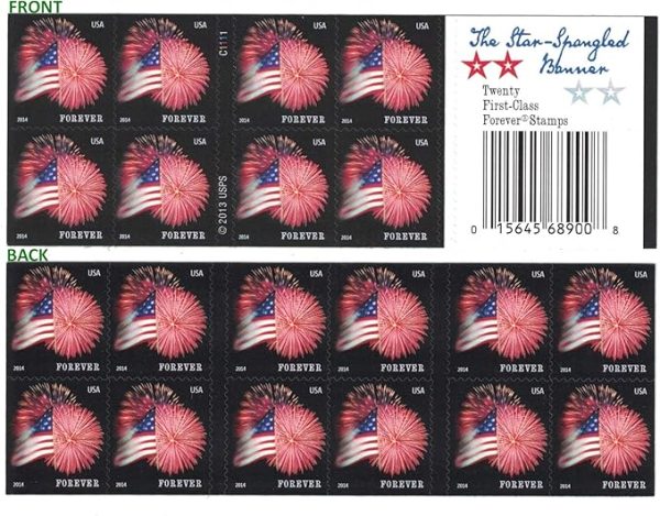 U.S. Flags 2014 Stamps, Coil of 100
