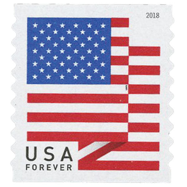 U.S. Flags 2018 Stamps, Coil of 100