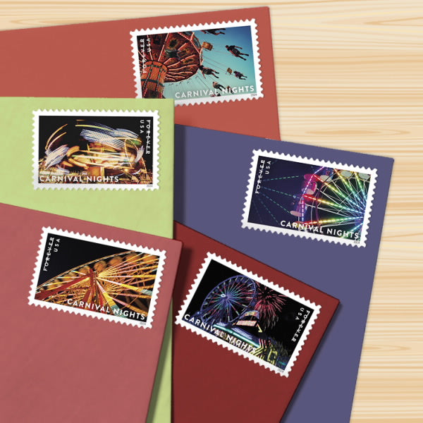 Carnival Nights Stamps, Sheet of 100