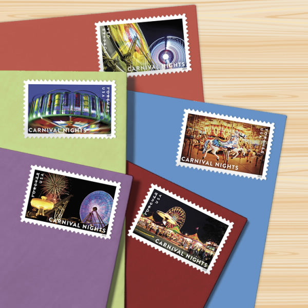 Carnival Nights Stamps, Sheet of 100