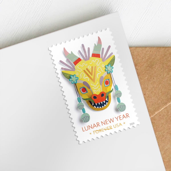 Lunar New Year: Year of the Dragon Stamps, Sheet of 100