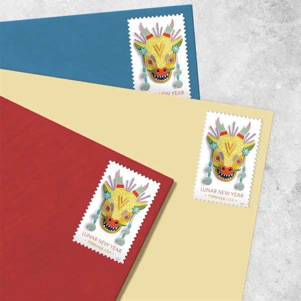 Lunar New Year: Year of the Dragon Stamps, Sheet of 100