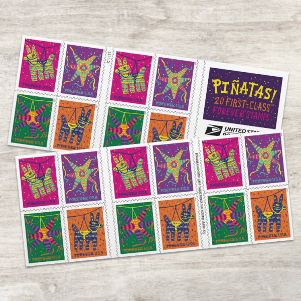 Piñatas! Stamps, Book of 100
