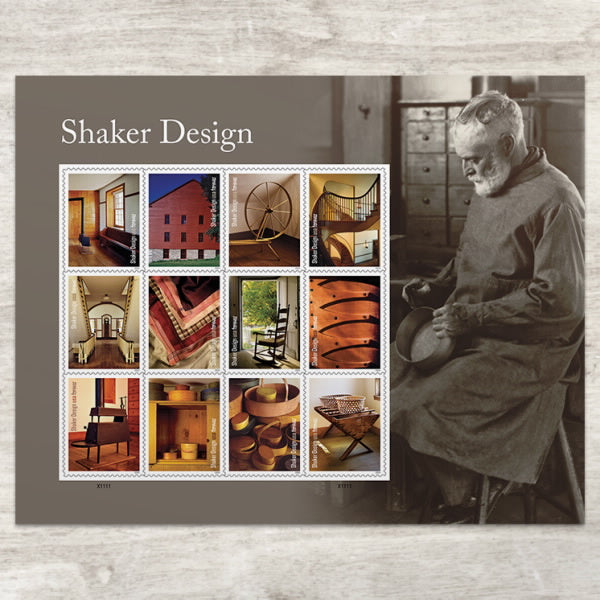 Shaker Design Stamps, Sheet of 120