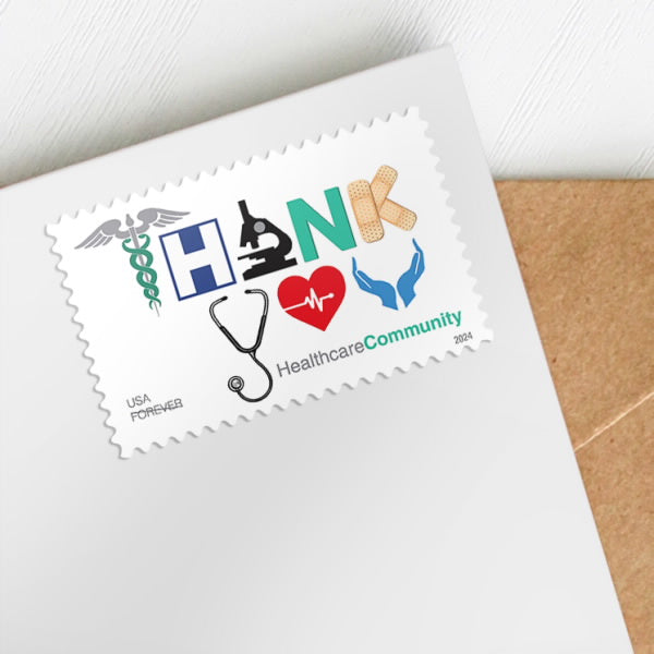 Thank You, Healthcare Community Stamps, Sheet of 100