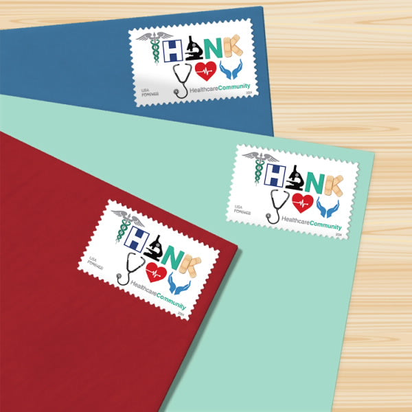 Thank You, Healthcare Community Stamps, Sheet of 100
