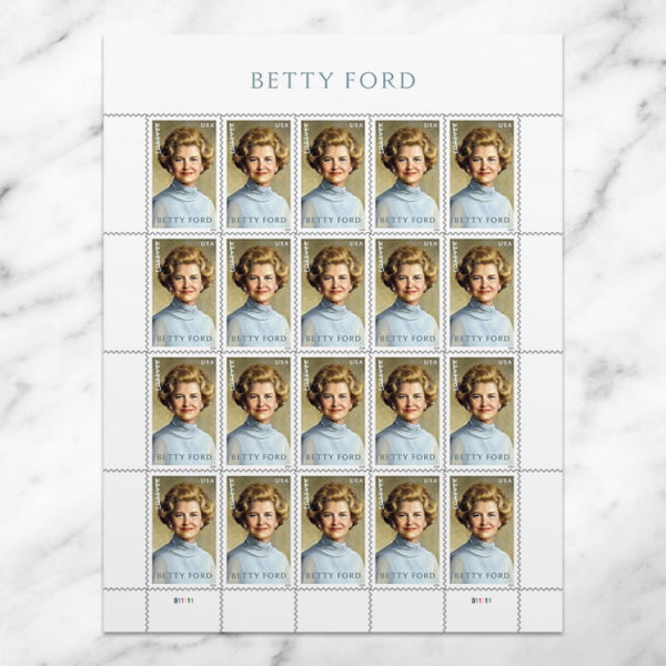 Betty Ford Stamps, Sheet of 100