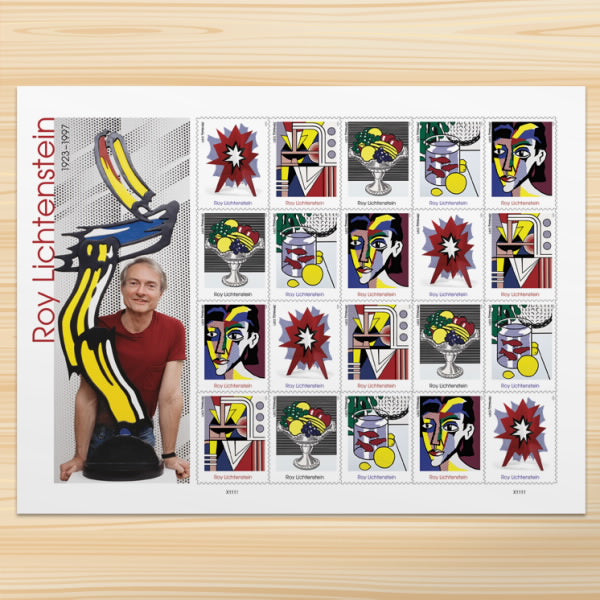 Roy Lichtenstein Stamps, Sheet of 100