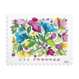 Celebration Blooms Stamps, Sheet of 100