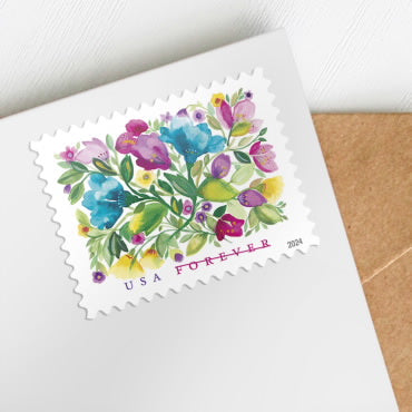 Celebration Blooms Stamps, Sheet of 100