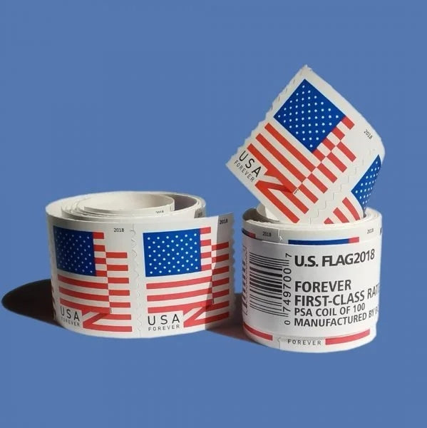 U.S. Flags 2018 Stamps, Coil of 100