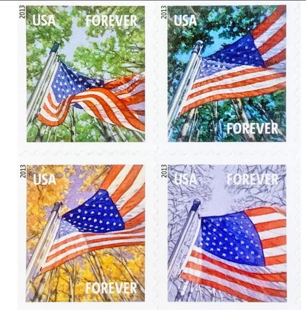 U.S. Flags 2013 Stamps, Coil of 100