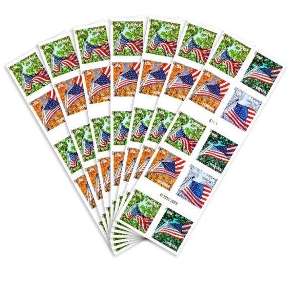 U.S. Flags 2013 Stamps, Coil of 100